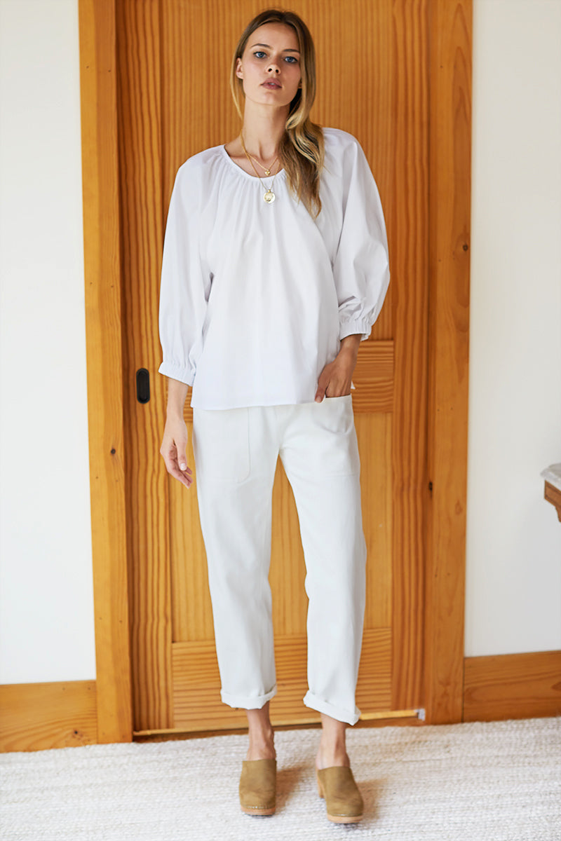 Rakel Blouse - White Poplin