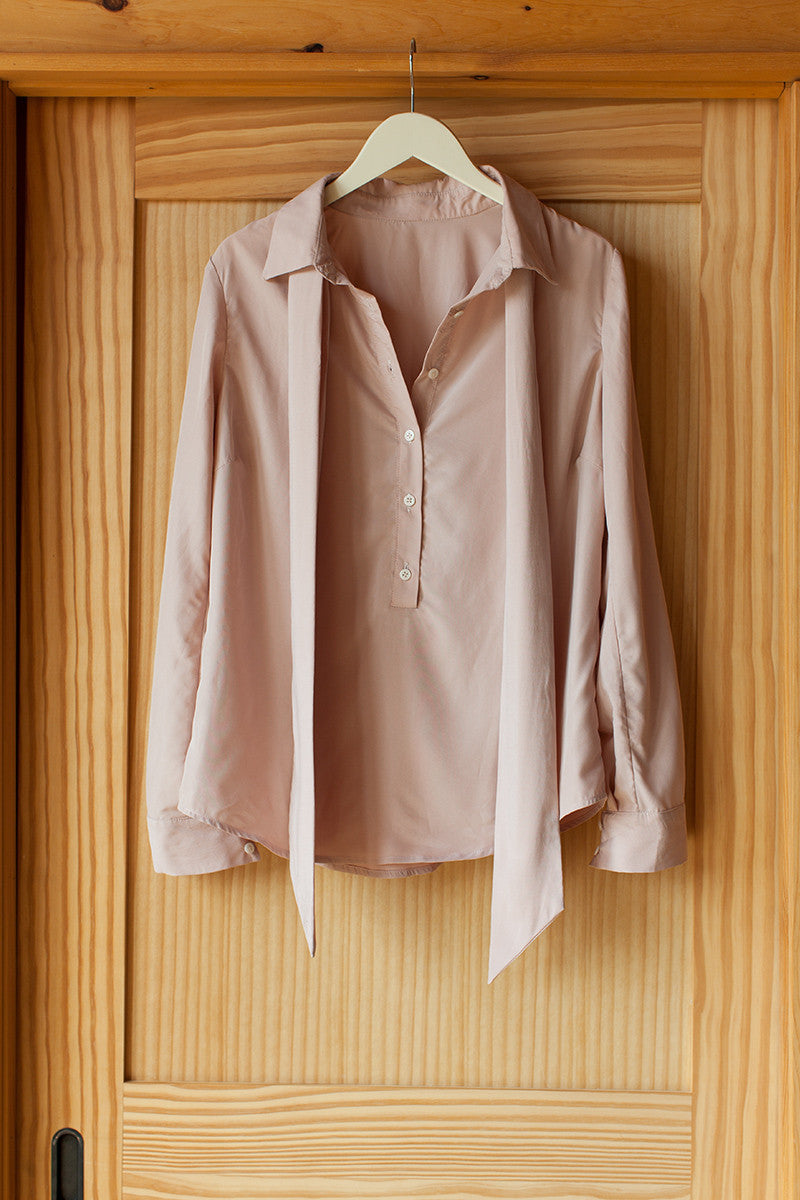 Ribbons Blouse - Blush