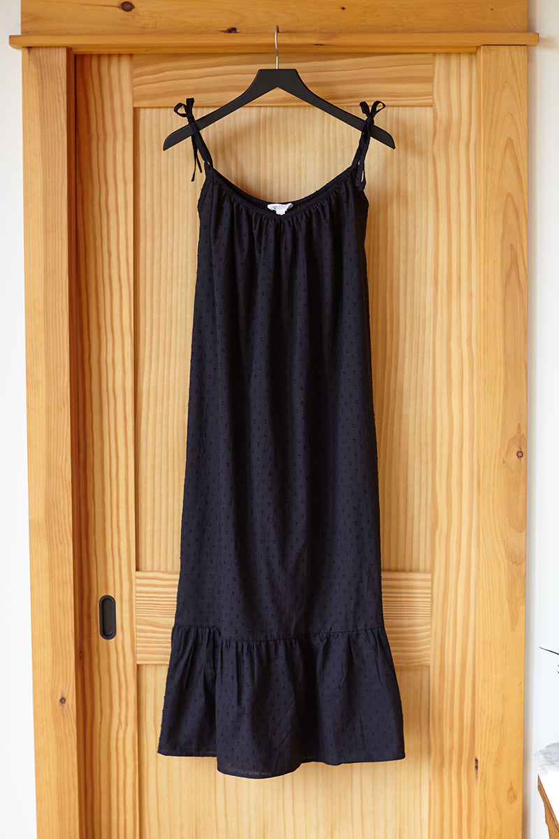 India Sundress - Black Dots Organic