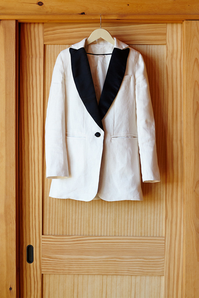 Wingtip 2 Dinner Jacket - Ivory Linen