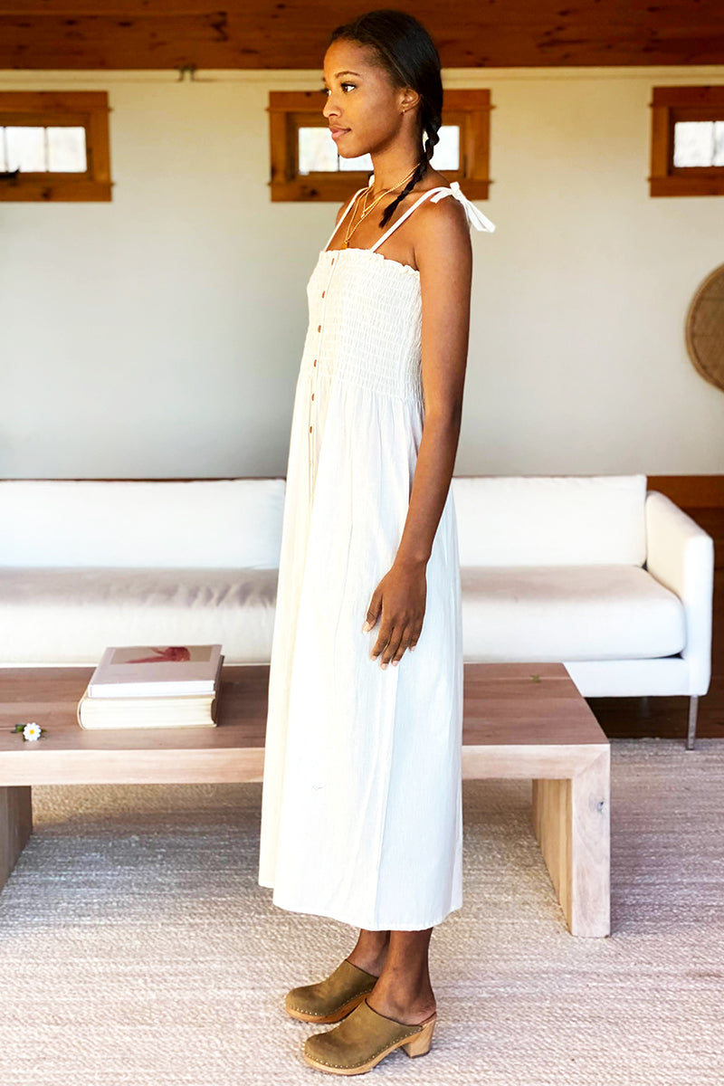 Santiago Sundress - Ivory Organic