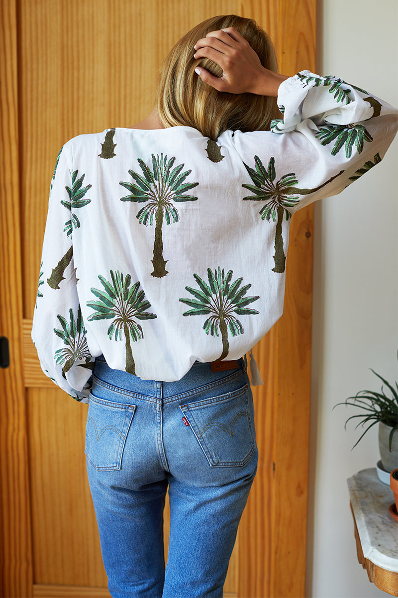 Bardot Top - Organic Palms