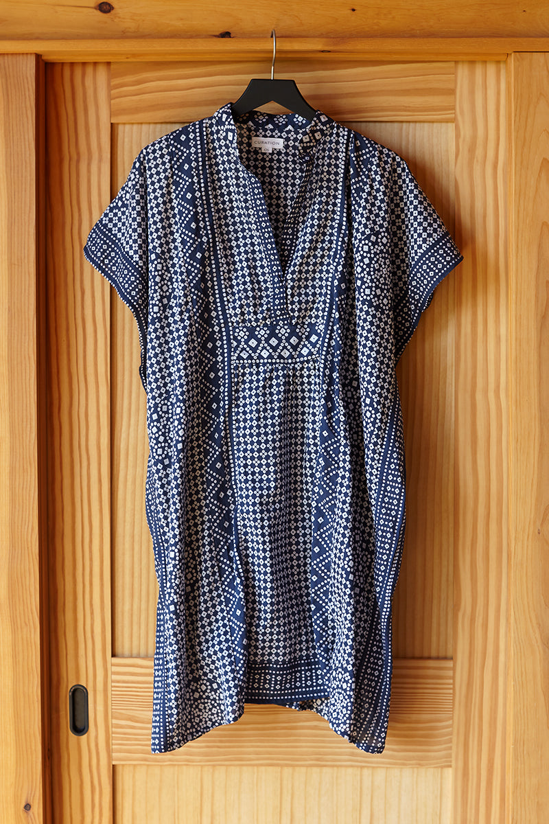 Emerson Short Caftan - Ink Organic