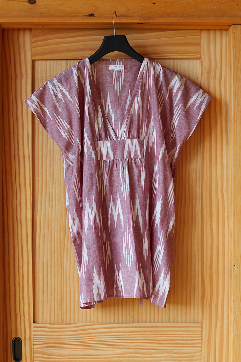 Francina Tunic - Mauve Ikat