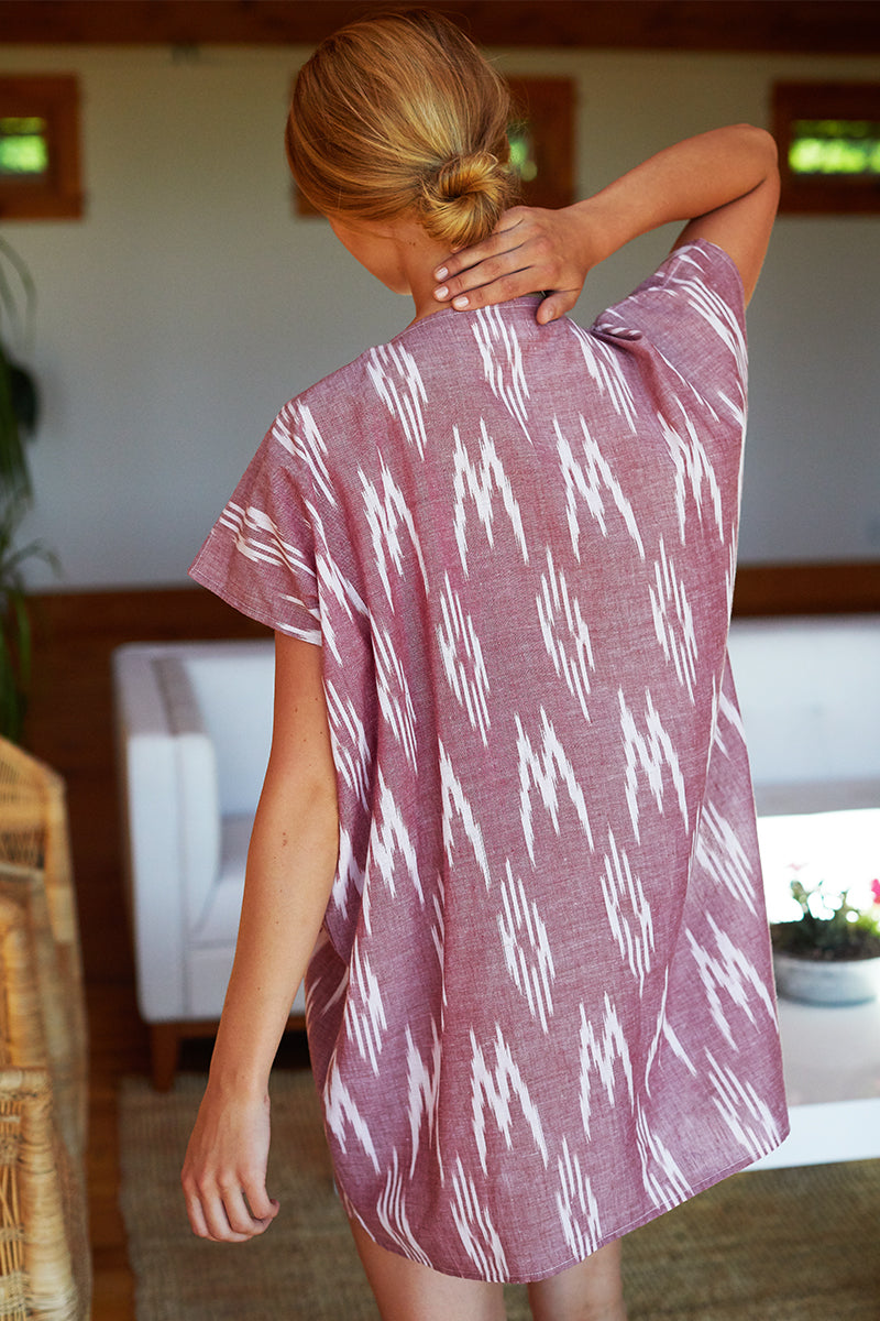 Francina Tunic - Mauve Ikat