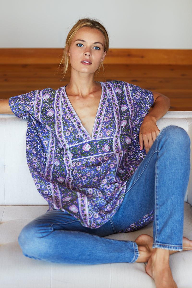 Francina Tunic - Iris Wildflower