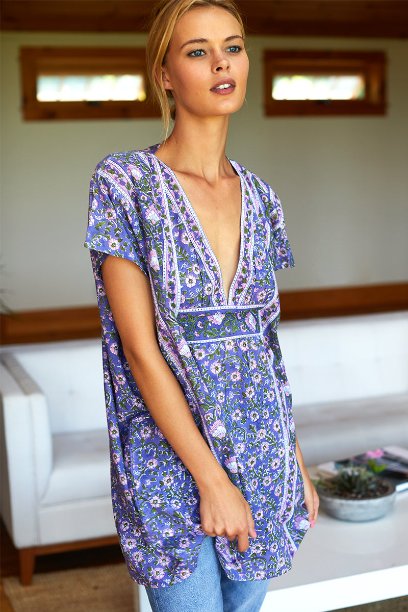 Francina Tunic - Iris Wildflower