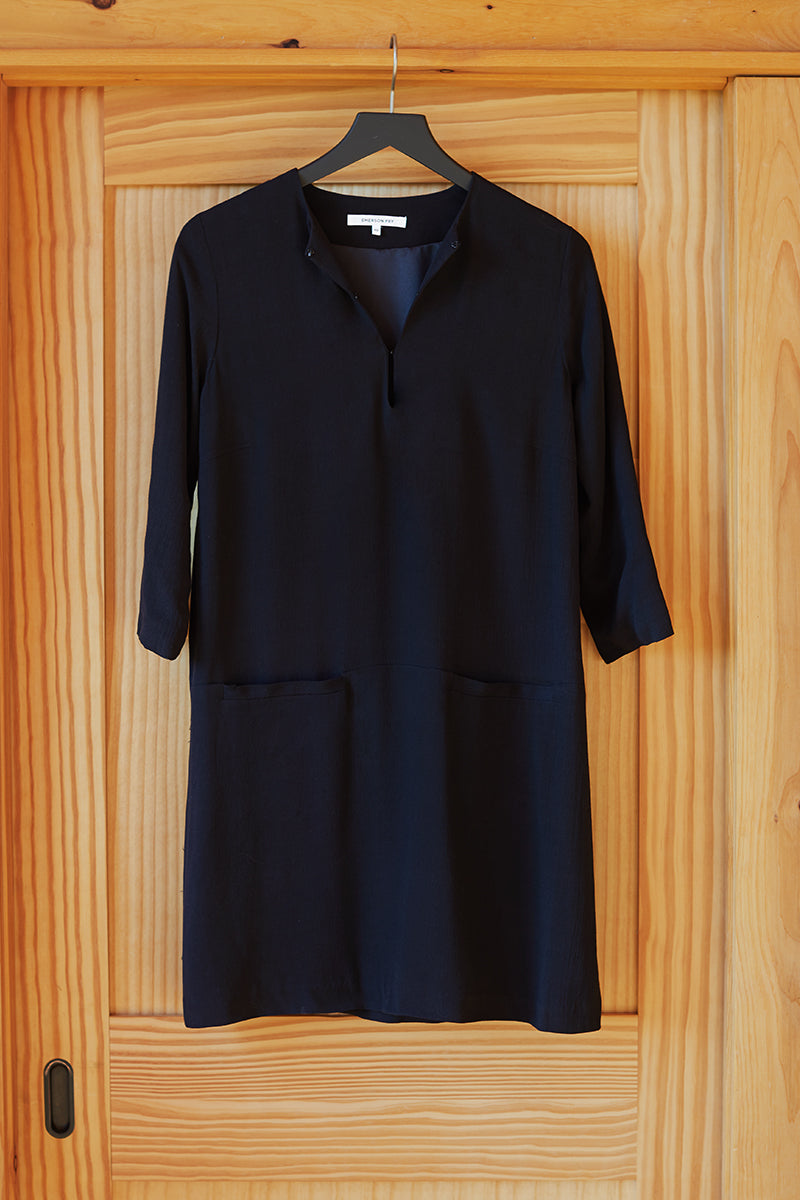 Mod Dress - Black Crepe