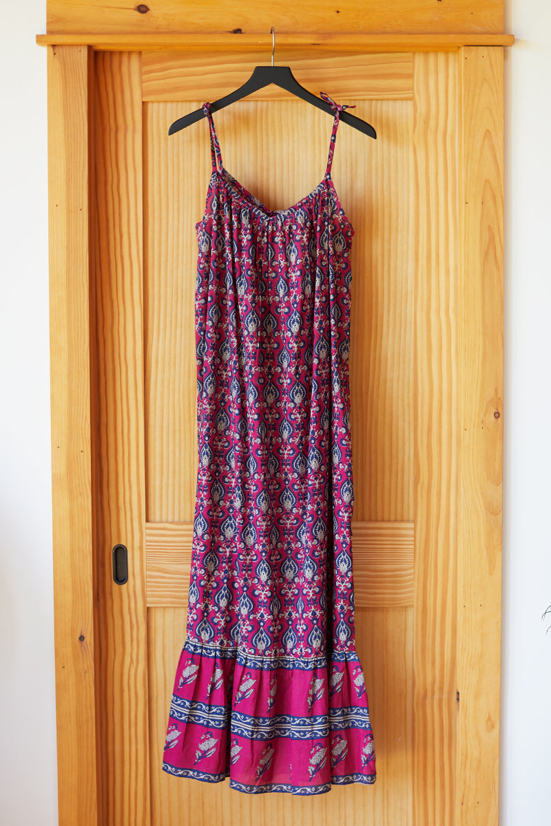 Olivia Dress - Pink Indigo