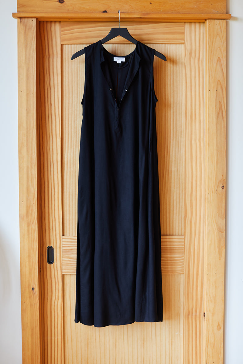 Sleeveless Caftan – Black