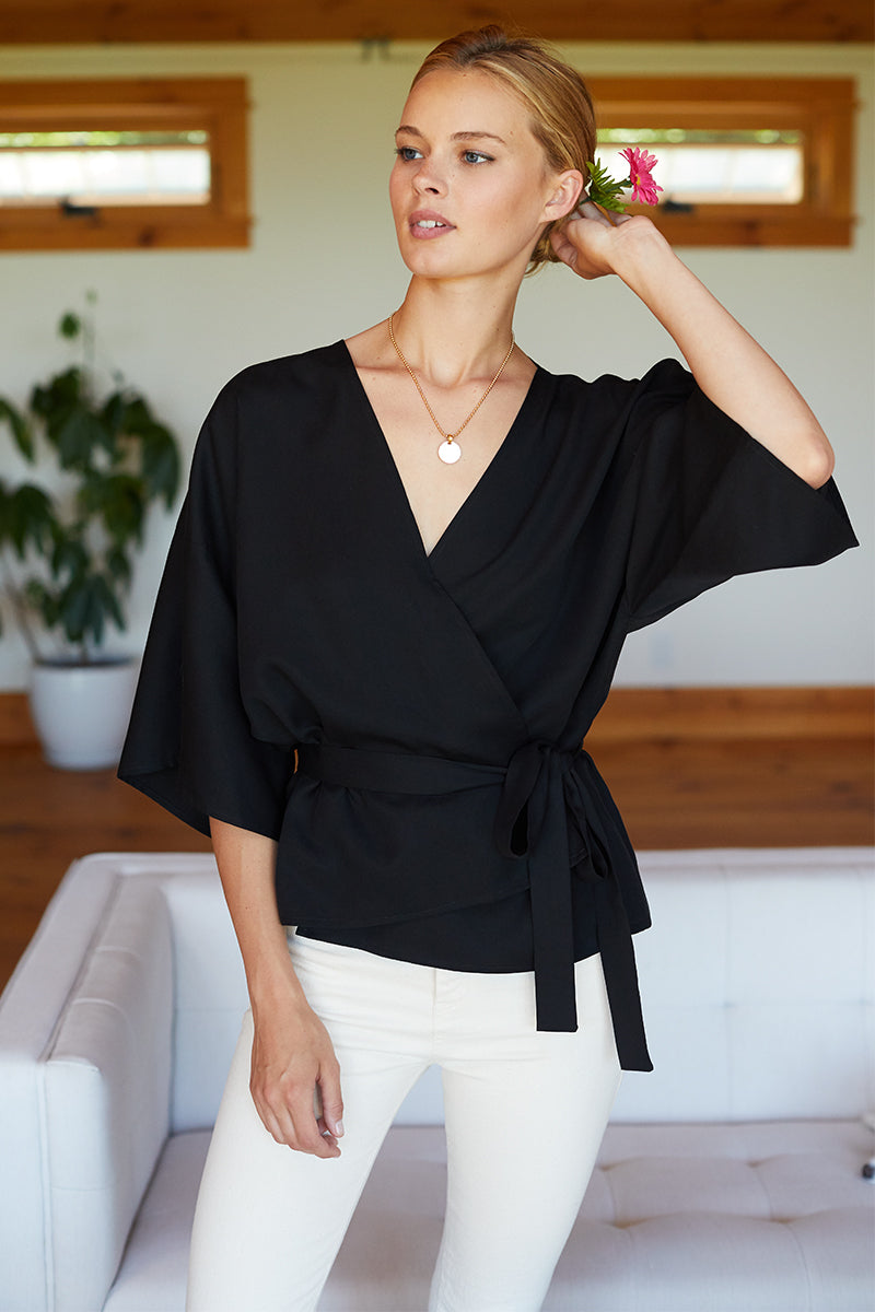 Wrap Top - Black