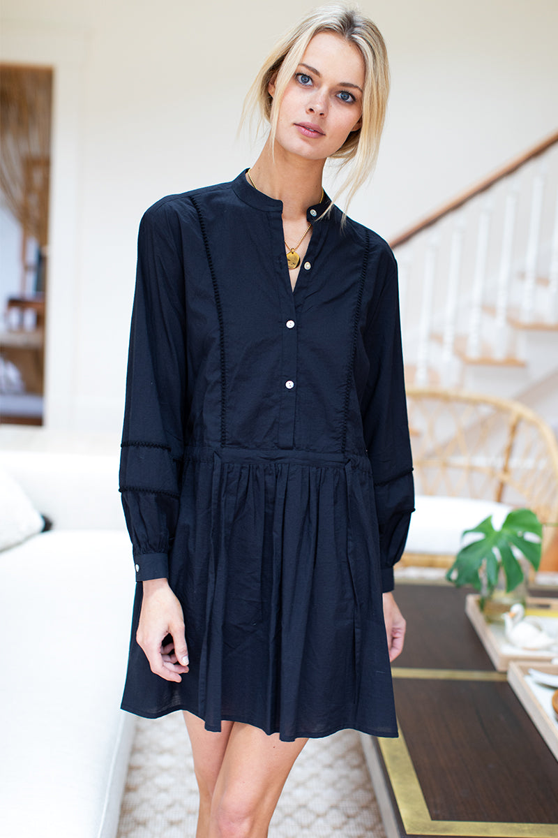 India Shirtdress - Black