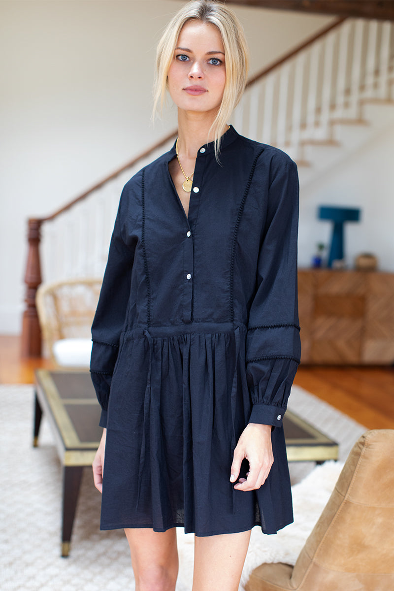 India Shirtdress - Black