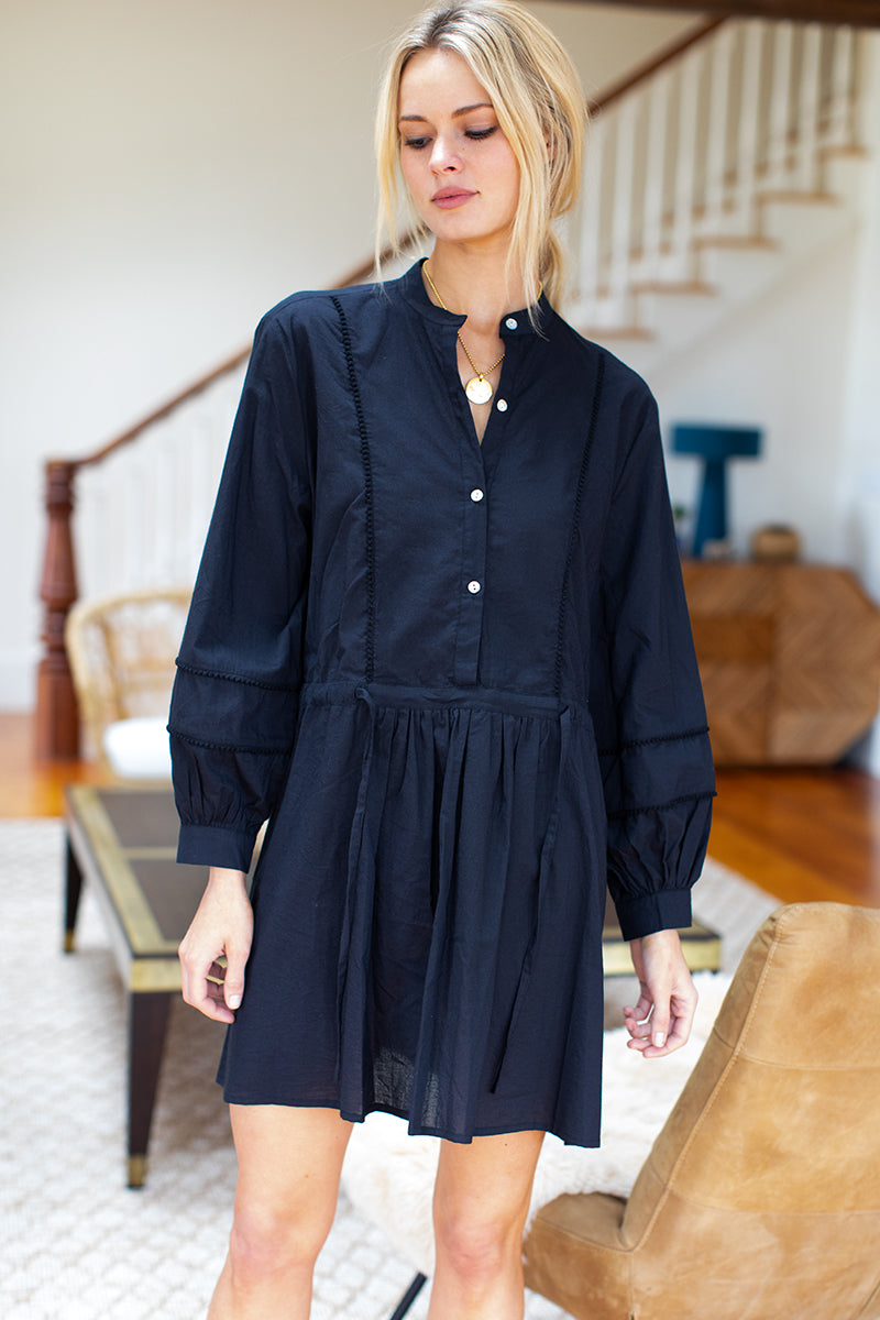 India Shirtdress - Black