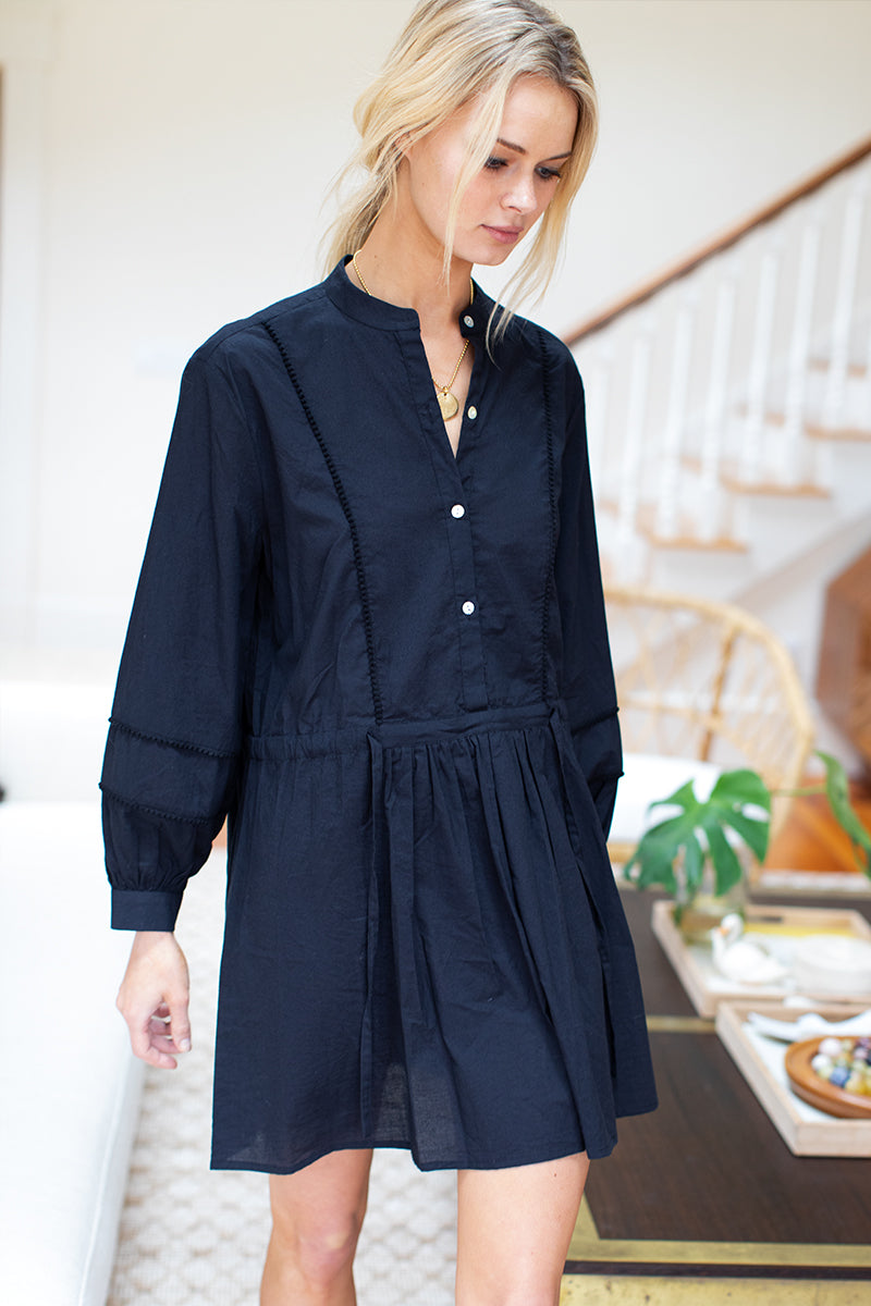 India Shirtdress - Black