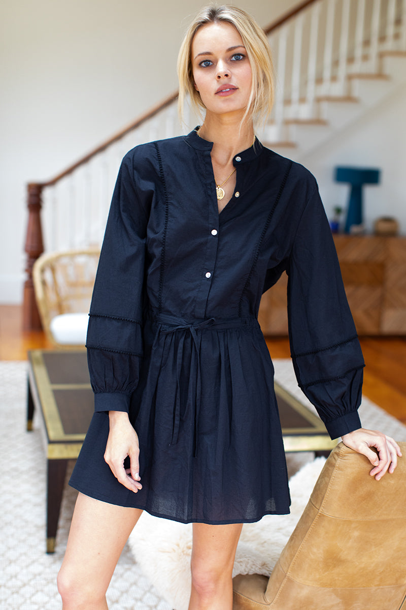 India Shirtdress - Black