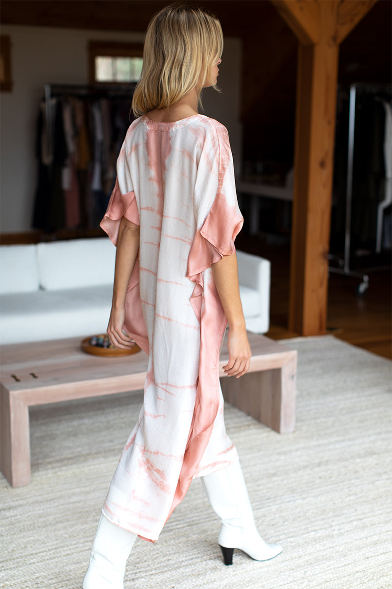 Tie Dye Caftan - Muted Clay