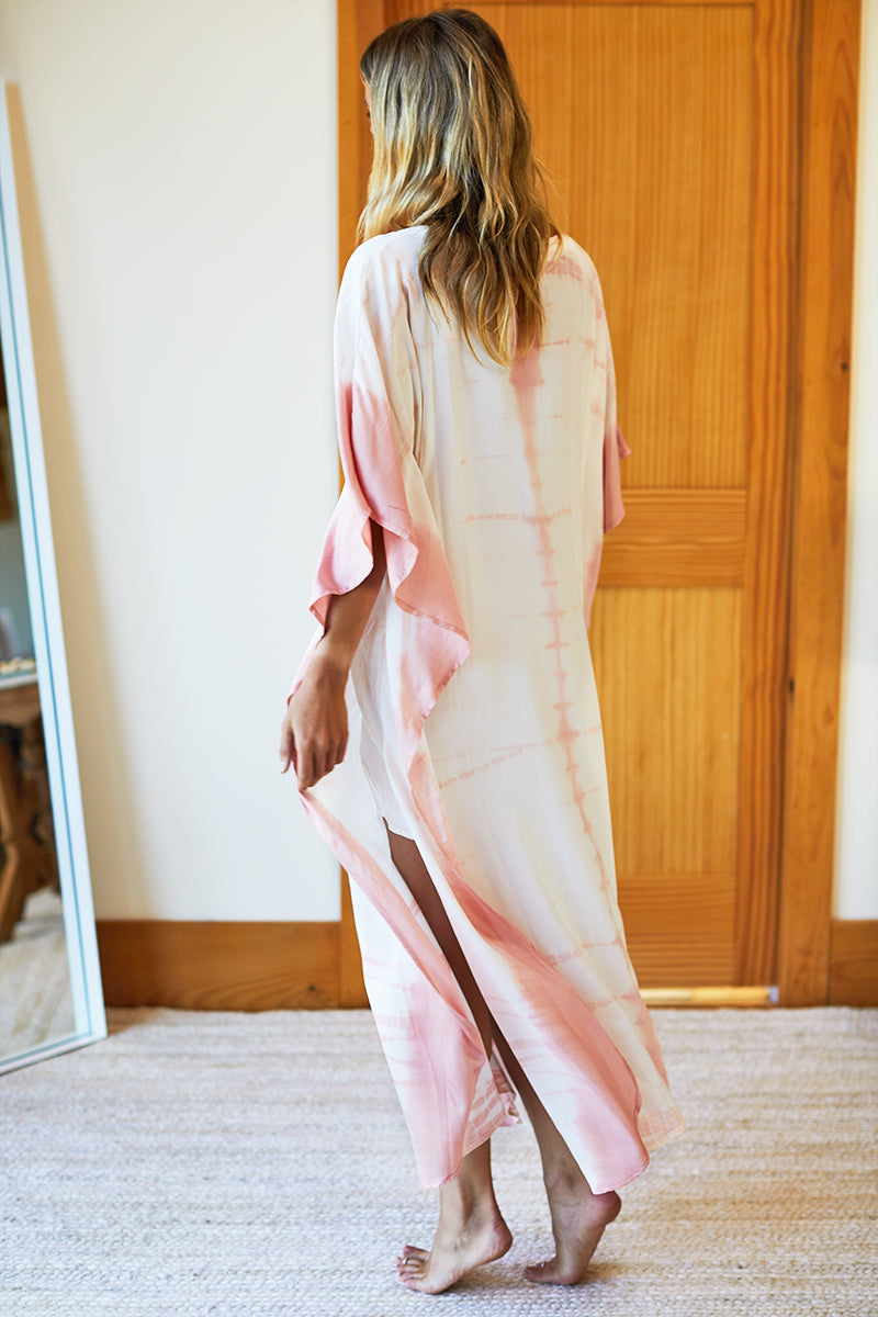 Tie Dye Caftan - Muted Clay