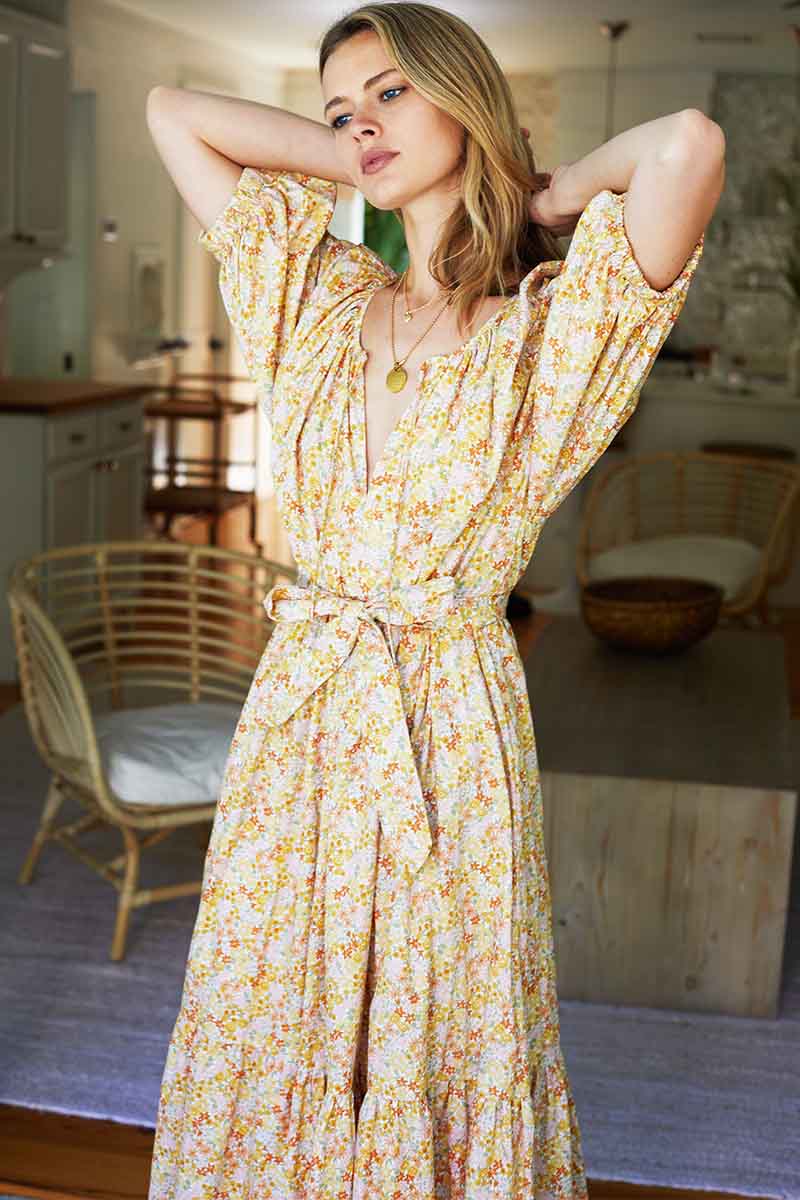 Rakel Long Dress - June Calico