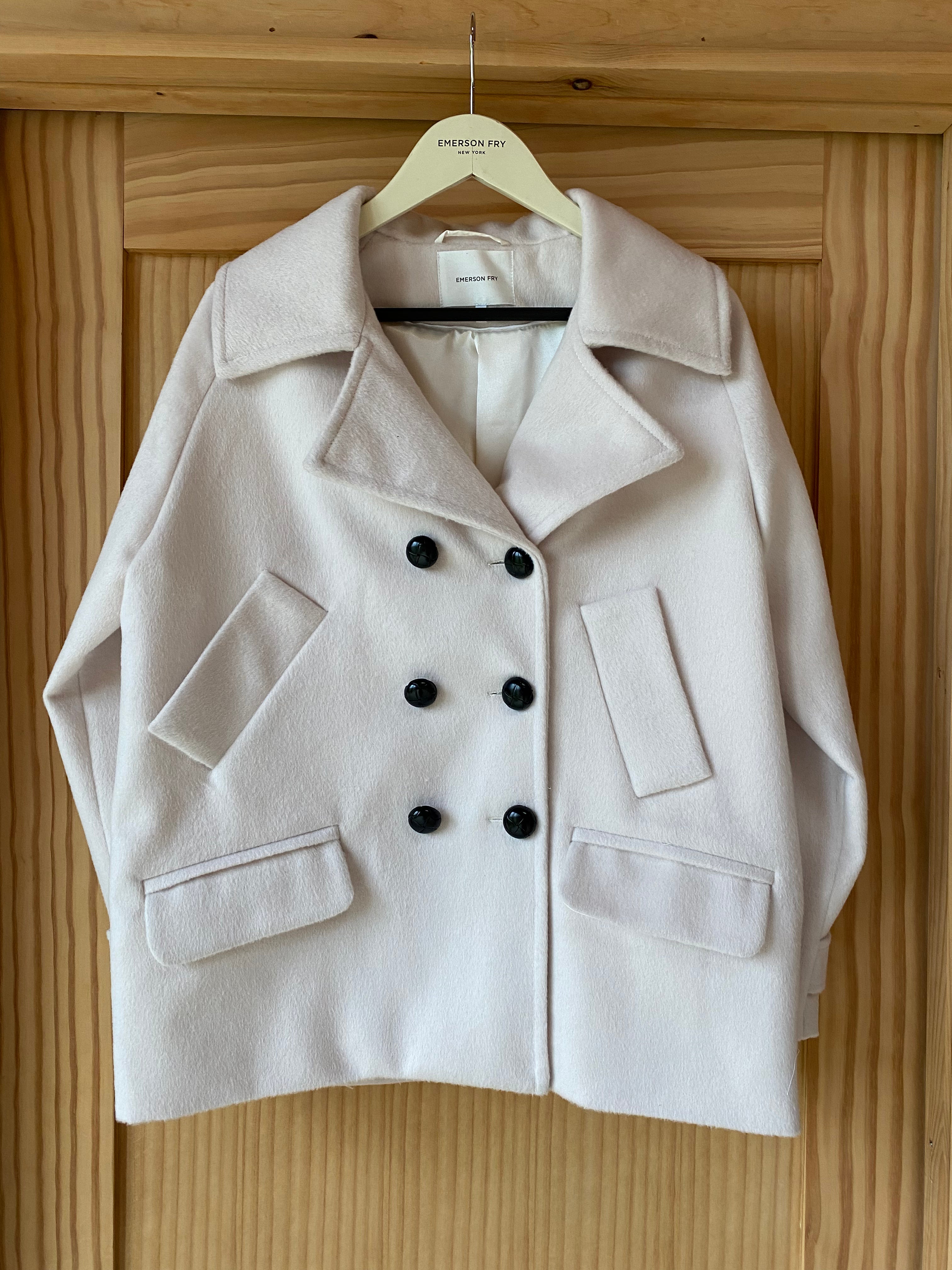 David Coat - White Sand Wool Cashmere