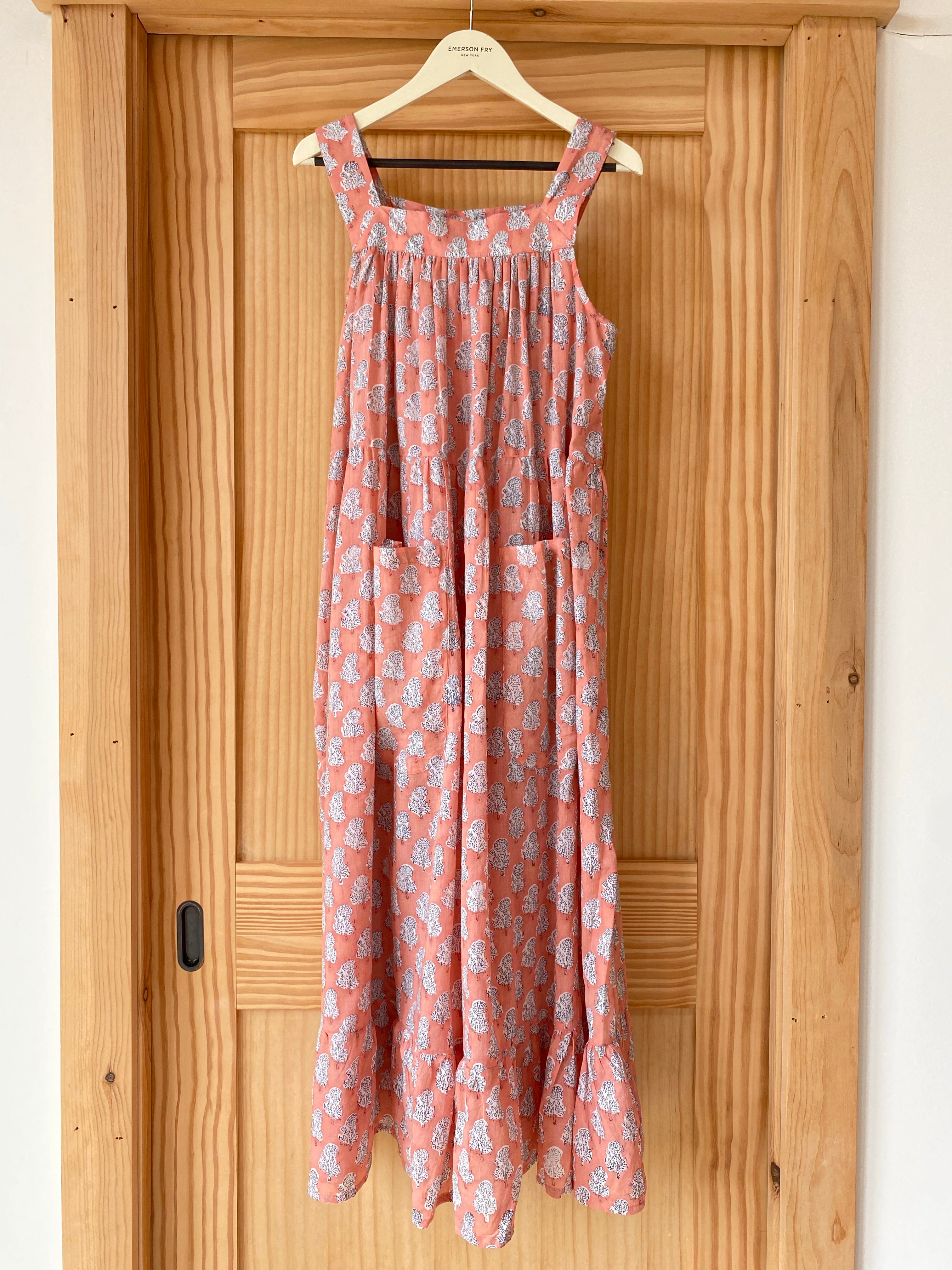 Mia Market Dress - Little Marigolds Apple + White Organic