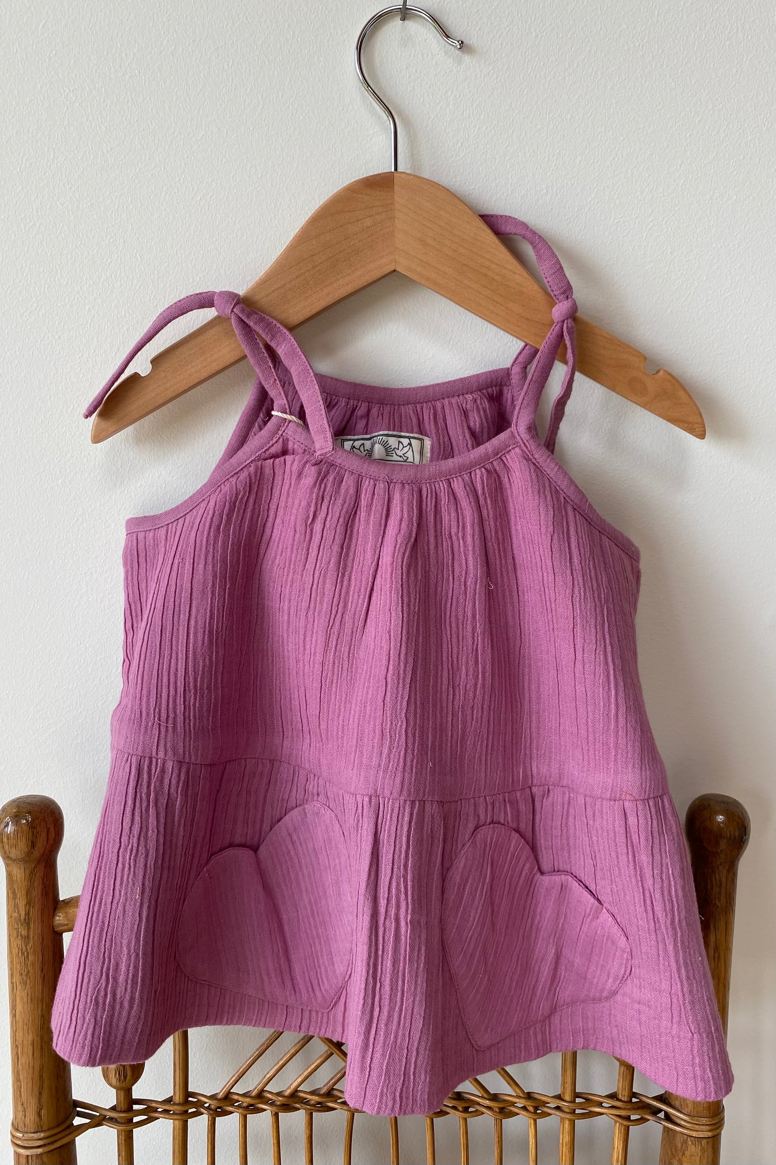 Little Fry Sunshine Top - Bon Pink Organic