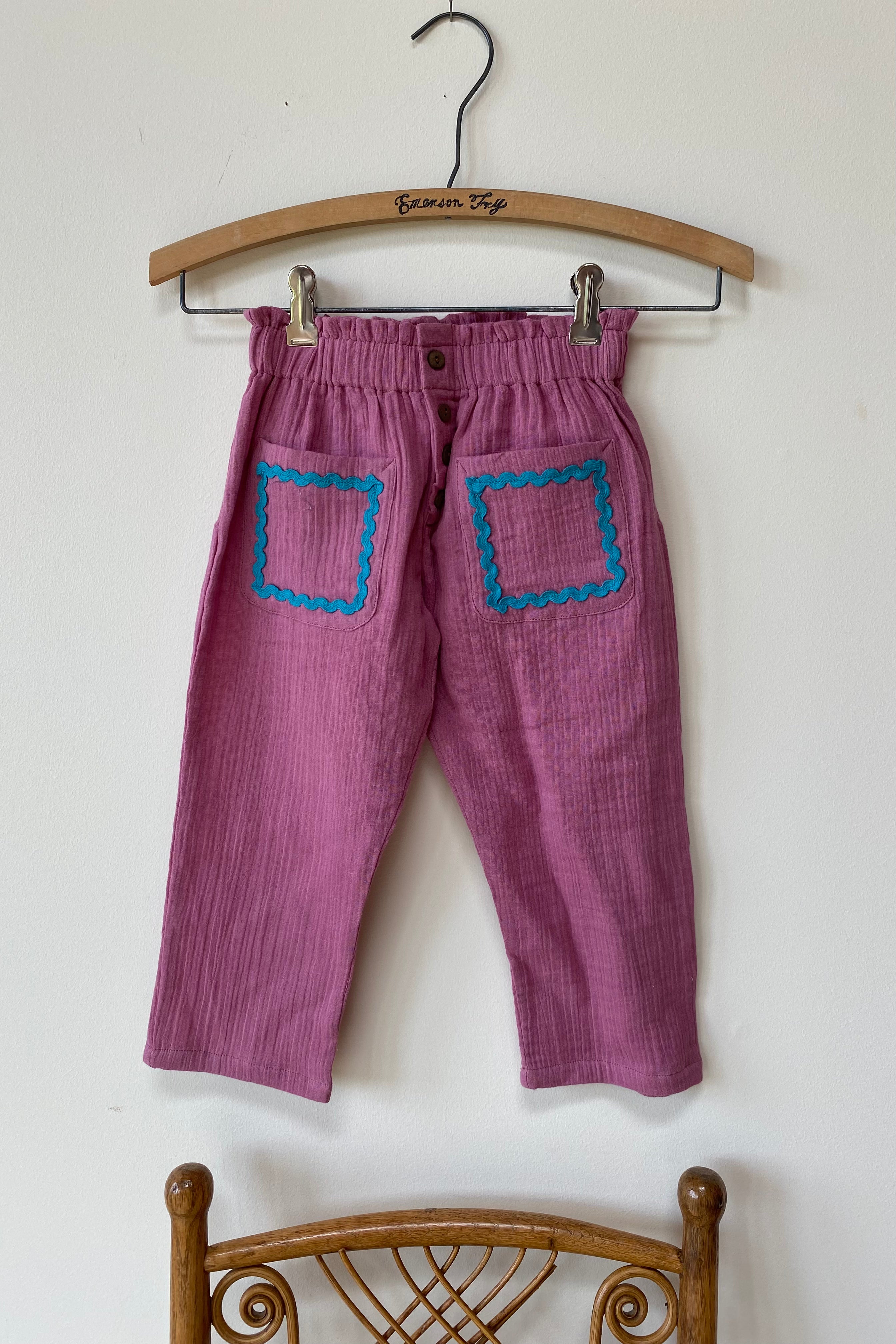 Little Fry Sunshine Pant - Bon Pink Organic