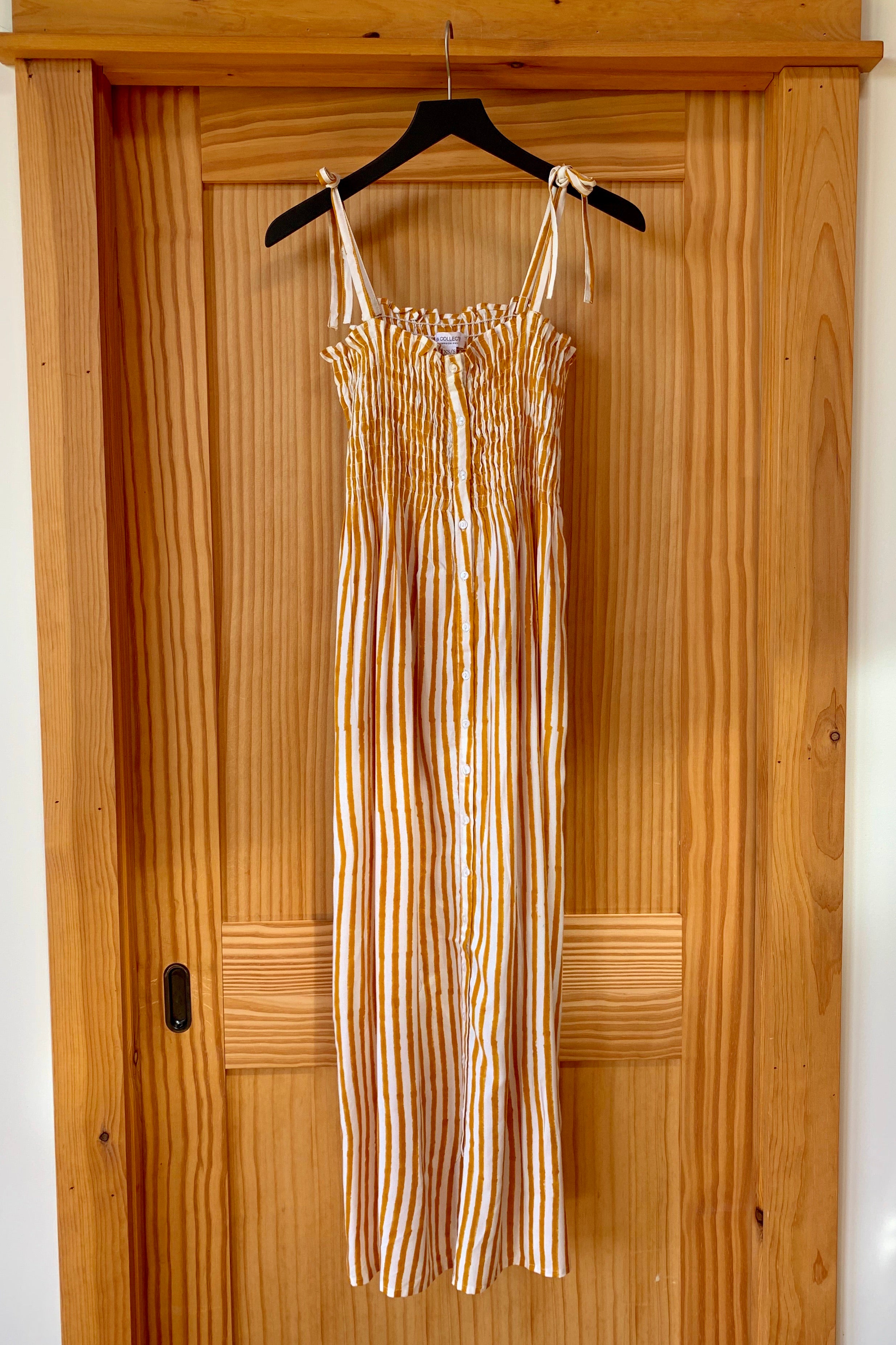 Santiago Sundress - Marigold Stripe