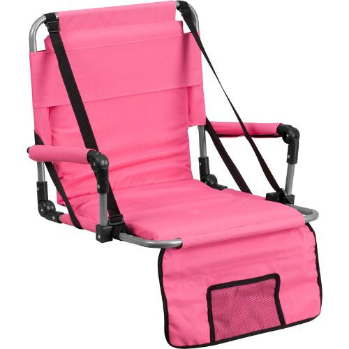 Folding Stadium Chair in Pink; (UPC: 889142004806); Pink