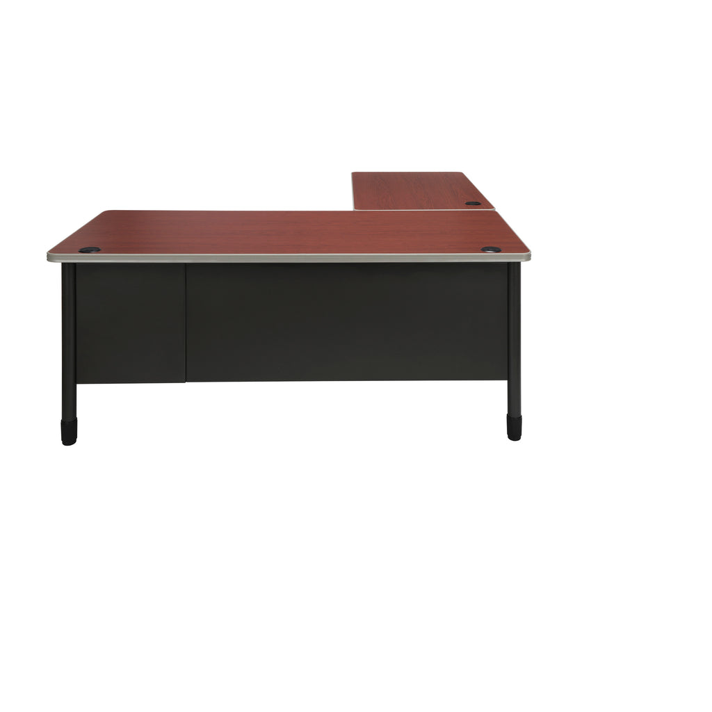 Buy Ofm Single Ped L Desk W Left Ped Return Cherry Laminate