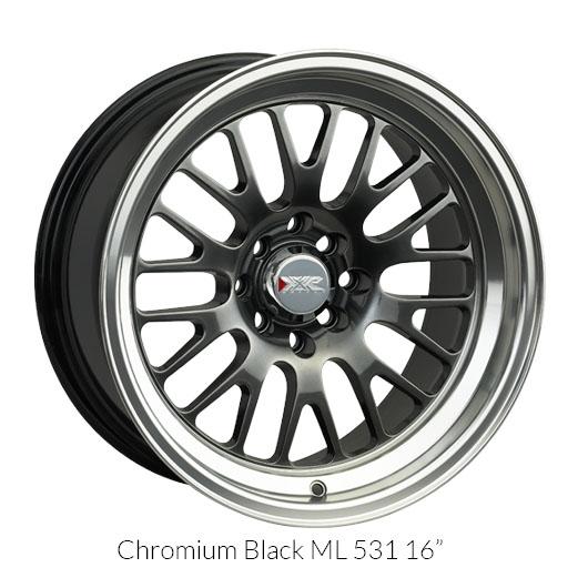 Xxr 531 Chromium Black W Machined Lip Wheels For 05 13 Toyota Tac Proparts Usa