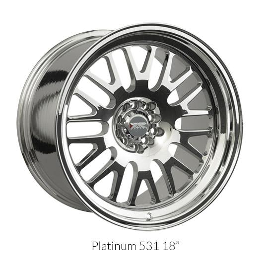 Xxr 531 Platinum Wheels For 05 13 Toyota Tacoma X Runner 18x8 5 Proparts Usa