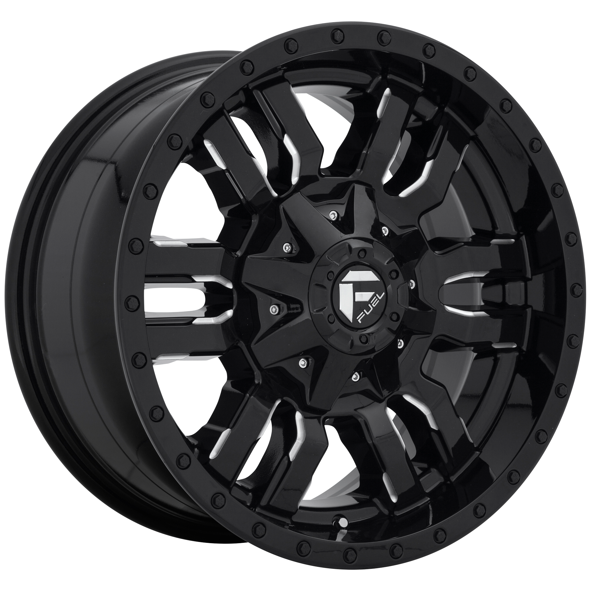 FUEL SLEDGE GLOSS BLACK MILLED Wheels for 2010-2018 JEEP WRANGLER - 20 -  ProParts USA