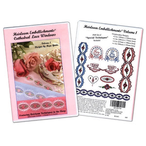 Heirloom Embellishments 1 Cathedral Lace Windows CD