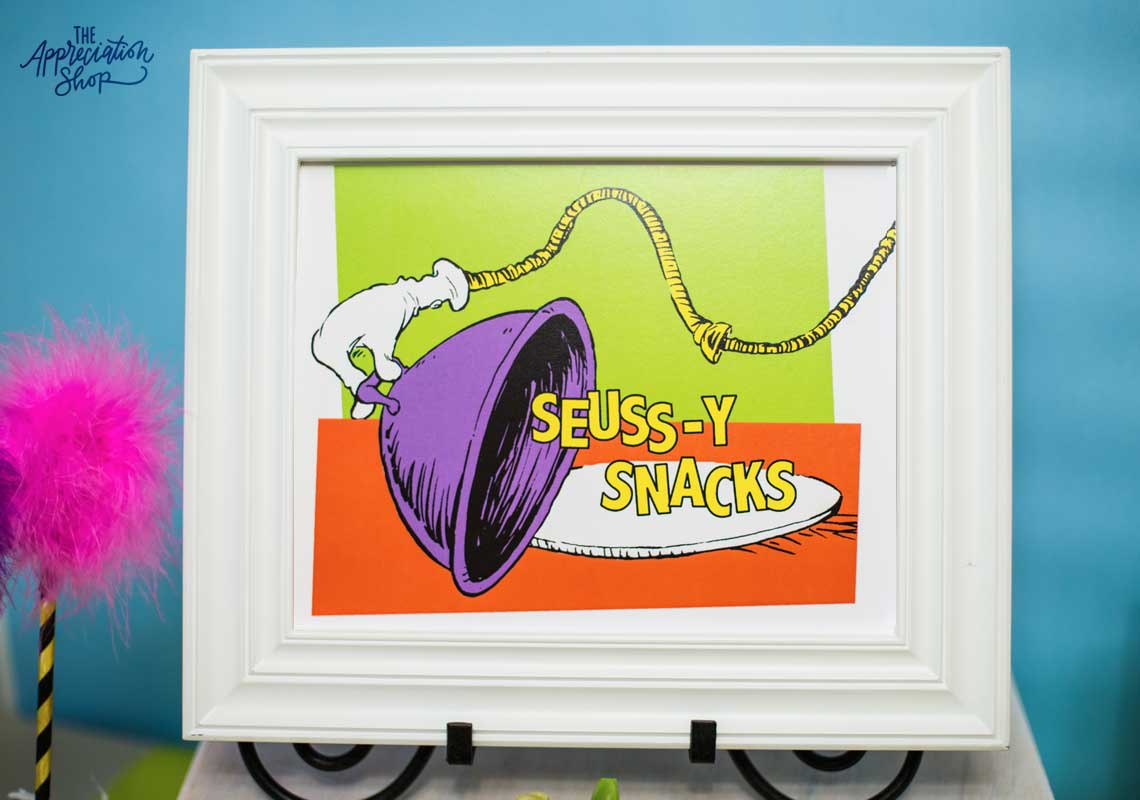Seuss-y Snacks Printables - The Appreciation Shop