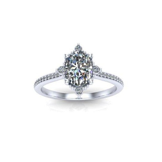 recycled diamond engagement rings