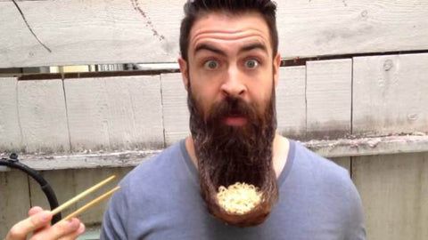 Food in beard