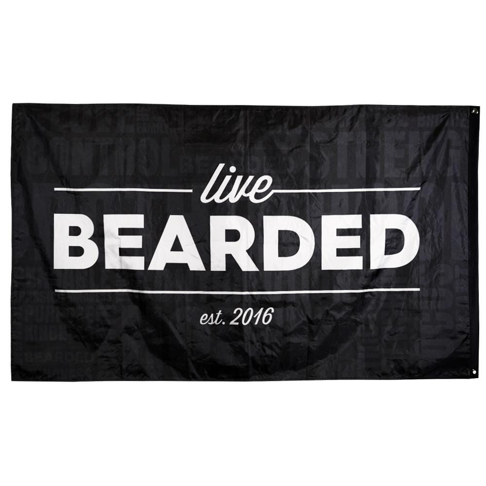  Live Bearded Flag - Black 