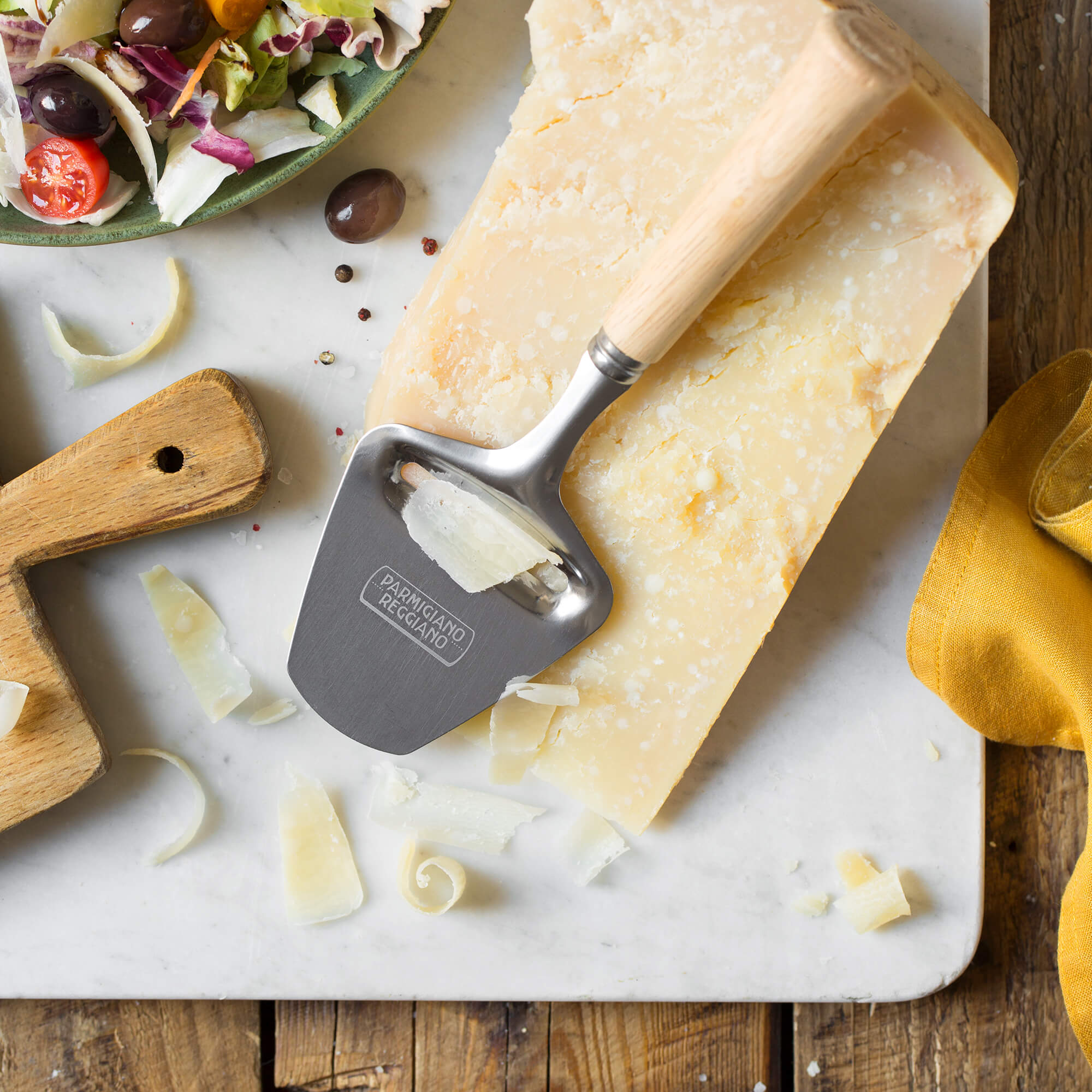 Italian Vintage Round Inox Cheese Grater Box for Parmesan. Cheese