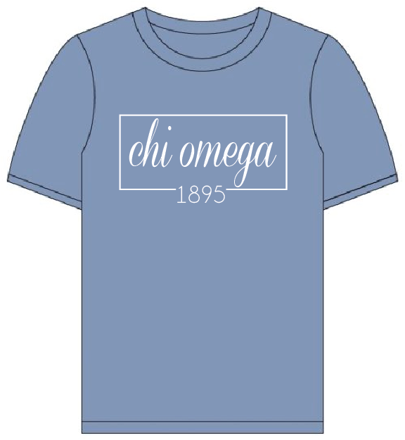 chi omega comfort colors sweatshirt