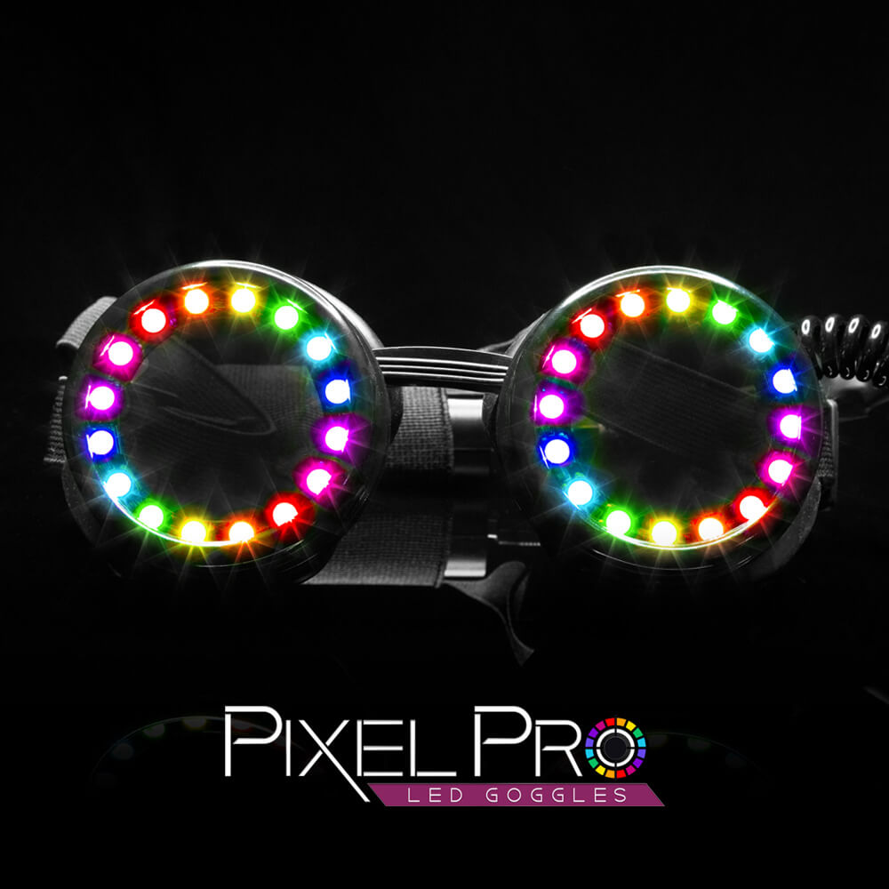 Glofx Pixel Pro Led Goggles Austin Bright Light Design