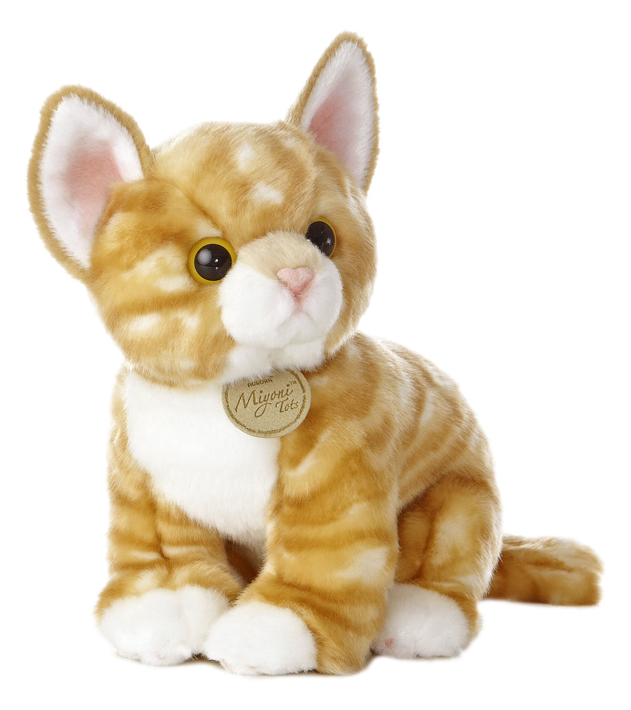 soft toy orange tabby cat 4 inches