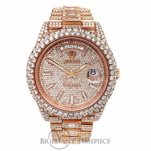 rose gold bust down rolex