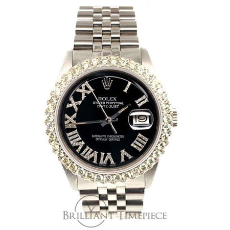 rolex datejust 36mm black