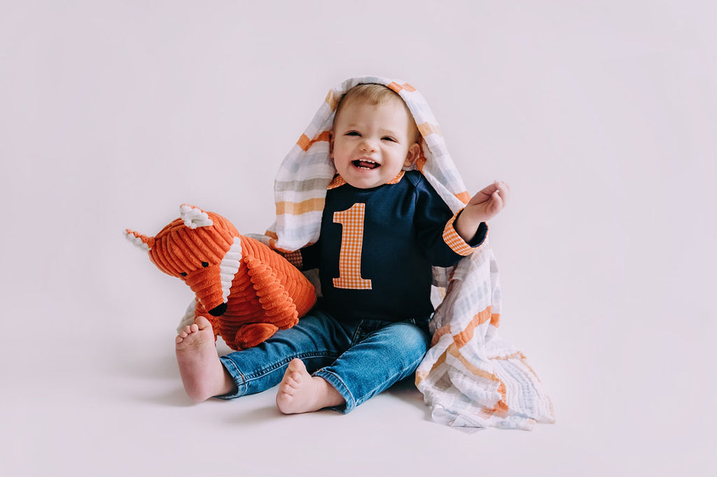 orange baby boy outfit