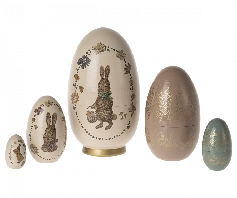 Maileg - Easter Babushka Egg, 5 Pcs Set
