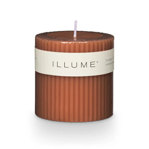 Illume - Small Fragranced Pillar Candle - Terra Tabac - SANNA baby and child