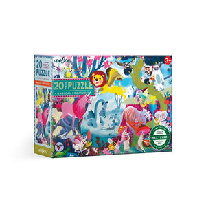 eeBoo - 20 Piece Puzzle - Magical Creatures - SANNA baby and child