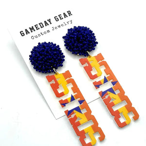 Astros Dangle Earrings - Multi - SANNA baby and child