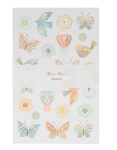 Tattly Colorful Mushrooms Tattoo Sheet